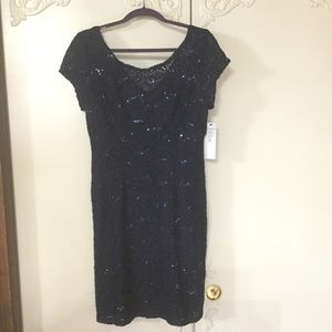 Scarlett dress size 10 with sequins navy blue